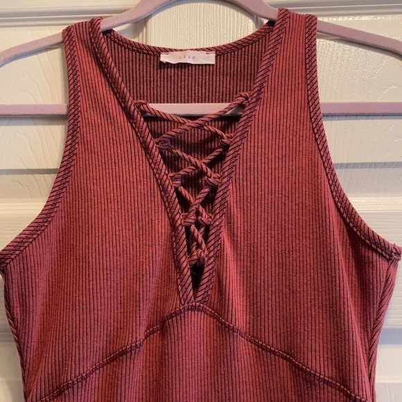 Lush Striped Bodycon Dress - Picture 2 of 2